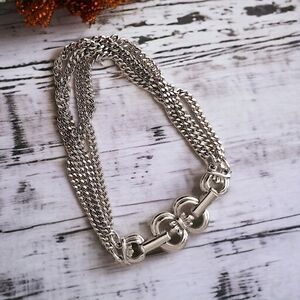 Sarah Coventry GRECIAN Bracelet ONLY Fleur De Lis Silver Tone Vintage 1976 MCM.